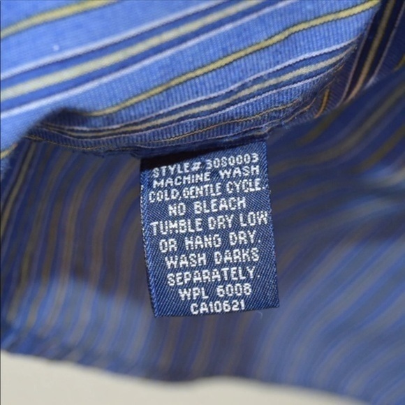 Panhandle Slim Pearl Snap Western Striped Shirt, XXL? - Picture 7 of 7